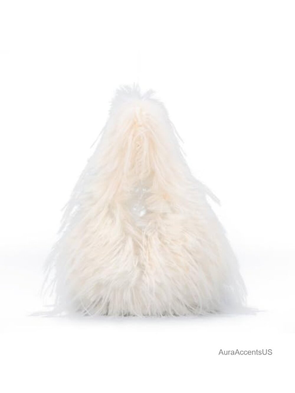 Faux Fur Tote Bag Mini Fluffy Handbag Plush Shoulder Purse Furry Hobo with Chain